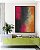 Quadro Vertical Abstrato Rosa Choque Cinza Chumbo Caramelo Canvas Moldura - Imagem 3