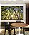 Trio de Quadros Estilizados Floresta Céu Azul Luzes do Sol Árvores Natureza Canvas Moldura - Imagem 2