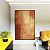 Quadro Vertical Abstrato Marrom Terra Bronze Caramelo Textura Canvas Moldura - Imagem 2