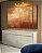 Trio de Quadros Estilizados Abstrato Marrom Terra Bronze Caramelo Textura Canvas Moldura - Imagem 1