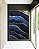Quadro Vertical Abstrato Cores Tons de Azul Prateado Textura Canvas Moldura - Imagem 3