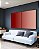 Duo de Quadros Abstrato Degradê Vermelho Carmim Rosa Salmão Canvas Moldura - Imagem 3