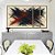 Trio de Quadros Estilizados Abstrato Azul Vermelho Bordô Coral Textura Canvas Moldura - Imagem 5