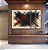 Trio de Quadros Estilizados Abstrato Azul Vermelho Bordô Coral Textura Canvas Moldura - Imagem 4
