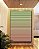 Quadro Vertical Abstrato Degradê Listras Rosa Salmão Verde Menta Canvas Moldura - Imagem 2