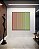 Quadro Quadrado Abstrato Degradê Listras Rosa Salmão Verde Menta Canvas Moldura - Imagem 2