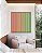 Quadro Quadrado Abstrato Degradê Listras Rosa Salmão Verde Menta Canvas Moldura - Imagem 4
