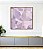 Quadro Quadrado Abstrato Mosaico Roxo Lavanda Rosa Branco Canvas Moldura - Imagem 4