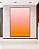 Quadro Vertical Abstrato Degradê Coral e Marfim Canvas Moldura - Imagem 3