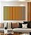 Quadro Horizontal Degradê Listras Amarelo Ouro Laranja Tangerina Azul Canvas Moldura - Imagem 3