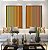 Duo de Quadros Degradê Listras Amarelo Ouro Laranja Tangerina Azul Canvas Moldura - Imagem 4