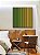 Quadro Quadrado Abstrato Degradê Listras Verde Esmeralda Amarelo Ouro Canvas Moldura - Imagem 2