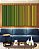 Trio de Quadros Estilizados Abstrato Degradê Listras Verde Esmeralda Amarelo Ouro Canvas Moldura - Imagem 4