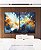 Duo de Quadros Abstrato Tons de Azul Branco Dourado Pouring Canvas Moldura - Imagem 3