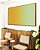 Quadro Horizontal Abstrato Degradê Amarelo Ouro Verde Menta Canvas Moldura - Imagem 1
