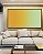 Quadro Horizontal Abstrato Degradê Amarelo Ouro Verde Menta Canvas Moldura - Imagem 3