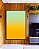 Quadro Vertical Abstrato Degradê Amarelo Ouro Verde Menta Canvas Moldura - Imagem 3