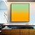 Quadro Quadrado Abstrato Degradê Amarelo Ouro Verde Menta Canvas Moldura - Imagem 1
