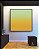 Quadro Quadrado Abstrato Degradê Amarelo Ouro Verde Menta Canvas Moldura - Imagem 2