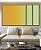 Trio de Quadros Estilizados Abstrato Degradê Amarelo Ouro Verde Menta Canvas Moldura - Imagem 5