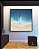 Quadro Quadrado Mar Calmo Azul Intenso Praia Natureza Canvas Moldura - Imagem 4