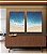 Duo de Quadros Mar Calmo Azul Intenso Praia Natureza Canvas Moldura - Imagem 2