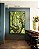 Quadro Vertical Copa de Árvore Galhos Folhas Verde Vivo Natureza Canvas Moldura - Imagem 2