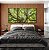 Trio de Quadros Copa de Árvore Galhos Folhas Verde Vivo Natureza Canvas Moldura - Imagem 5