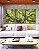 Trio de Quadros Copa de Árvore Galhos Folhas Verde Vivo Natureza Canvas Moldura - Imagem 4