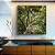 Quadro Quadrado Floresta Copa de Árvore Folhas Verdes Natureza Canvas Moldura - Imagem 4