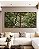 Duo de Quadros Quadrados Floresta Copa de Árvore Folhas Verdes Natureza Canvas Moldura - Imagem 3