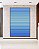 Quadro Vertical Abstrato Degradê Listras Azul Bebê Azul Royal Canvas Moldura - Imagem 3