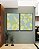 Duo de Quadros Abstrato Mosaico Azul Celeste Verde Menta Canvas Moldura - Imagem 3