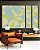 Trio de Quadros Estilizados Abstrato Mosaico Azul Celeste Verde Menta Canvas Moldura - Imagem 5