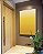 Quadro Vertical Abstrato Degradê Amarelo Ouro e Areia Canvas Moldura - Imagem 3