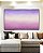 Quadro Horizontal Abstrato Roxo Lavanda Branco Rosa Claro Canvas Moldura - Imagem 4