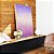 Quadro Vertical Abstrato Roxo Lavanda Branco Rosa Claro Canvas Moldura - Imagem 1