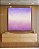 Quadro Quadrado Abstrato Roxo Lavanda Branco Rosa Claro Canvas Moldura - Imagem 1