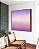 Quadro Quadrado Abstrato Roxo Lavanda Branco Rosa Claro Canvas Moldura - Imagem 2
