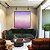 Quadro Quadrado Abstrato Roxo Lavanda Branco Rosa Claro Canvas Moldura - Imagem 3