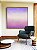 Quadro Quadrado Abstrato Roxo Lavanda Branco Rosa Claro Canvas Moldura - Imagem 4