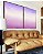 Duo de Quadros Abstrato Roxo Lavanda Branco Rosa Claro Canvas Moldura - Imagem 2