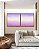 Duo de Quadros Quadrados Abstrato Roxo Lavanda Branco Rosa Claro Canvas Moldura - Imagem 1