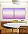 Duo de Quadros Quadrados Abstrato Roxo Lavanda Branco Rosa Claro Canvas Moldura - Imagem 3