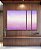 Trio de Quadros Estilizados Abstrato Roxo Lavanda Branco Rosa Claro Canvas Moldura - Imagem 5
