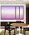 Trio de Quadros Estilizados Abstrato Roxo Lavanda Branco Rosa Claro Canvas Moldura - Imagem 2