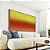Quadro Horizontal Abstrato Degradê Verde Limão Laranja Tangerina Canvas Moldura - Imagem 5