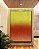 Quadro Vertical Abstrato Degradê Verde Limão Laranja Tangerina Canvas Moldura - Imagem 4