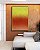 Quadro Vertical Abstrato Degradê Verde Limão Laranja Tangerina Canvas Moldura - Imagem 5
