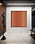 Quadro Quadrado Abstrato Listras Degradê Laranja Coral e Marfim Canvas Moldura - Imagem 2